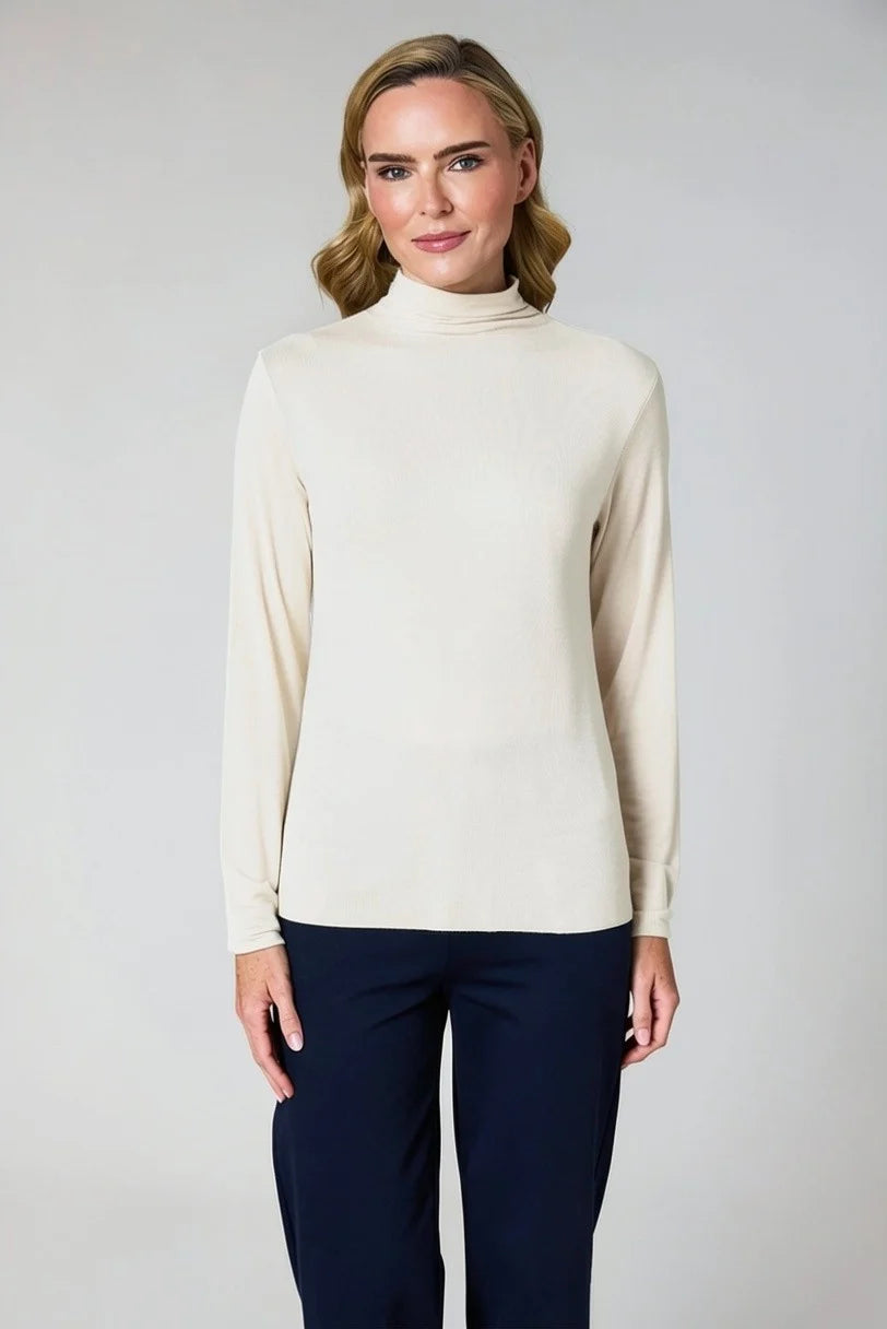 Fine Cashmere Mix Basic Turtleneck