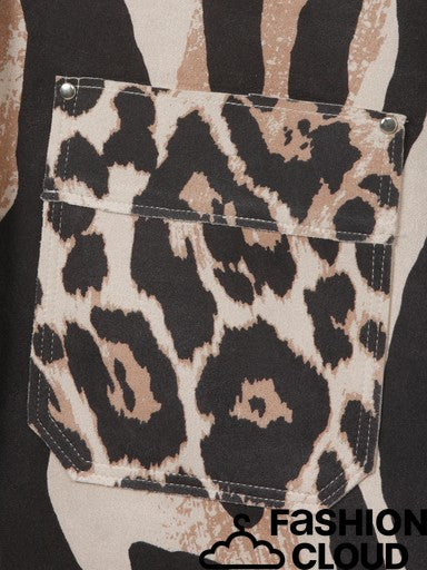 Mixed Animal Print Jacket