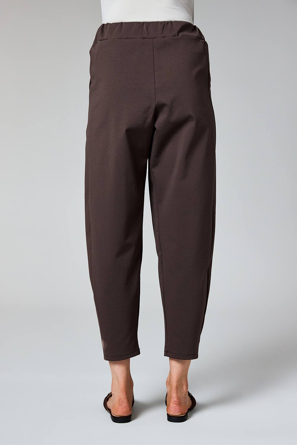Barrel Leg Pull-On Trousers