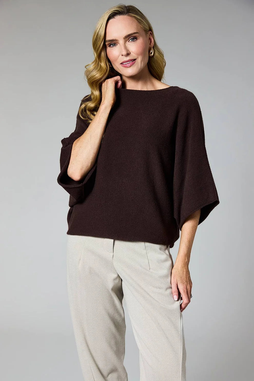 Short Sleeve Batwing Knit