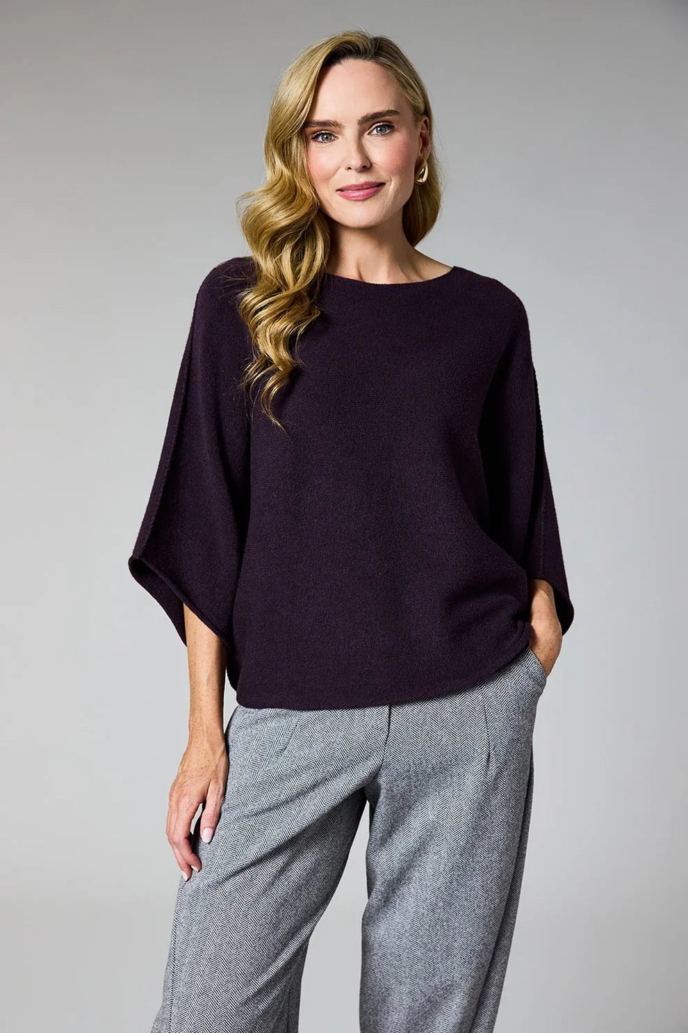 Short Sleeve Batwing Knit