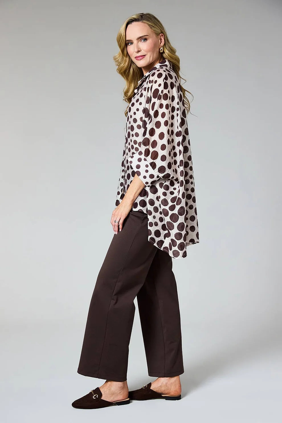 Oversized Printed Blouse